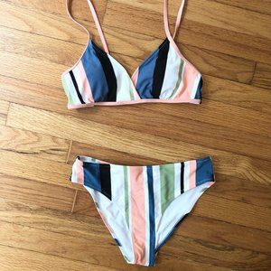Cupshe Striped Bikini